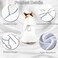 HDKUW Dog Bathrobe Microfiber Fast Drying Absorbent Hooded Bath Towel White for Puppy Small Medium Large Dog Cat S White