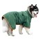 Periflowin Dog Drying Coat Bathrobe Towel Microfibre Material Fast Drying Super Absorbent Dog Bath Robe Pet Quick Drying Moisture Absorbing with Adjustable Collar and Waist Green