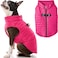 Gooby Puffer Vest Dog Jacket Pink XSmall Ultra Thin Zip Up Wind Breaker with Dual D Ring Leash Water Resistant for Small to Medium Dogs