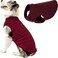 Gooby Stretch Fleece Vest Dog Sweater Burgundy 6XLarge Warm Pullover Super Stretchy Fleece Dog Jacket for Small to Large Dogs
