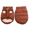 JoyDaog 2 Layers Fleece Lined Warm Dog Jacket for Puppy Winter Cold WeatherSoft Windproof Small Dog CoatBrown M