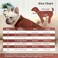 JoyDaog 2 Layers Fleece Lined Warm Dog Jacket for Puppy Winter Cold WeatherSoft Windproof Small Dog CoatBrown M