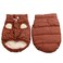 JoyDaog 2 Layers Fleece Lined Warm Dog Jacket for Puppy Winter Cold WeatherSoft Windproof Small Dog CoatBrown M