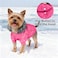 LESYPET Dog Coat for Small Dogs Windproof Doggie Puffer Jacket with Leash Hole Extra Warm Dog Jacket Winter Coat Pink XL