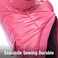 LESYPET Dog Coat for Small Dogs Windproof Doggie Puffer Jacket with Leash Hole Extra Warm Dog Jacket Winter Coat Pink XL