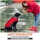 BONAWEN Winter Dog Coat 100 Waterproof Thicken Dog Jacket for Lab Pitbull Doberman Standard PoodleGerman Sheperd Large Bread PetRed2XL