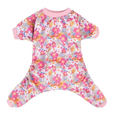 CuteBone Soft Stretchy Dog Pajamas Cozy Pet Jammies Breathable Jumpsuit for Small Dogs AllSeason Comfy Outfit EasyOn Pullover Design Keeps Pets Warm Comfortable P89L