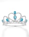 Lovelyshop Pet Series Blue Gem Rhinestone DogCat Tiara Crown for Costume Hair Accessories Medium Size
