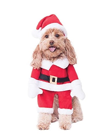 Rubies Walking Santa Pet Costume Medium
