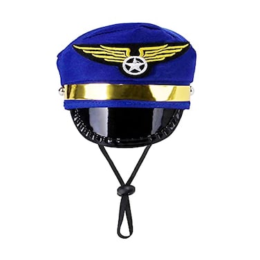 Soochat Pet Pilot Hat Dog Aviator Hat Cat Puppy Costume Hat for Halloween Costume Accessories Photo Props