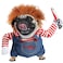 T2Y Dog Halloween Costume Pet Deadly Doll Chucky Dogs Costume Small