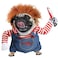 T2Y Dog Halloween Costume Pet Deadly Doll Chucky Dogs Costume Small
