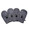 Penny & Penny Niko Microfiber Pet Towel Mitts Paw Cleaning and Drying MittsGloves for Dogs and Cats Gray Standard 4 Pack