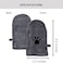 Penny & Penny Niko Microfiber Pet Towel Mitts Paw Cleaning and Drying MittsGloves for Dogs and Cats Gray Standard 4 Pack