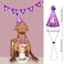 IDOLPET Dog Birthday Party Hat with Bow Tie Wedding Collar Outfit for Medium and Large Dogs Purple