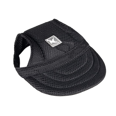 leconpet Mesh Baseball Pet Caps with Ear Holes Adjustable Comfortable Dog Hats for Small Medium and Large Dogs Cat Cap Medium Black