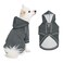 Blueberry Pet Essentials Dog Hoodie 12 inch CottonBlend Sweatshirt with Hood Charcoal Grey MachineWashable SmallDog Jersey