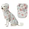 Blueberry Pet Floral Dog Hoodie Rose Print Pullover Sweatshirt for Small Dogs 12 Back Length Lightweight Spring Outfit in Stylish Grey