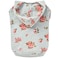 Blueberry Pet Floral Dog Hoodie Rose Print Pullover Sweatshirt for Small Dogs 12 Back Length Lightweight Spring Outfit in Stylish Grey