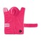 Bone Dry Pet Robe Collection Embroidered Absorbent Microfiber Bath Robe with Adjustable Closure for Dogs Cats Large Raspberry Sorbet