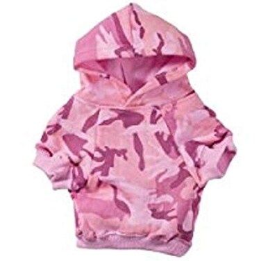 Casual Canine Camo Hoodie for Dogs 9 Small Pink
