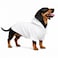 Lovelonglong Blank Basic Hoodie Sweatshirt for Dogs 100 Cotton Fits Small Medium Dachshund Large Dog OffWhite DL