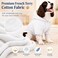 Lovelonglong Blank Basic Hoodie Sweatshirt for Dogs 100 Cotton Fits Small Medium Dachshund Large Dog OffWhite DL