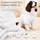 Lovelonglong Blank Basic Hoodie Sweatshirt for Dogs 100 Cotton Fits Small Medium Dachshund Large Dog OffWhite DL