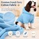 Lovelonglong Blank Basic Hoodie Sweatshirt for Dogs 100 Cotton Fits Small Medium Dachshund Large Dog SkyBlue DS
