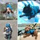 SNIK-S Dog Life Jacket EasyFit Adjustable Belt Pet Saver Swimming Safety Swimsuit Preserver with Reflective Stripes for Doggie XS Blue