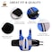 Queenmore Dog Life Jacket Swimming Vest Lightweight High Reflective Pet Lifesaver with Lift Handle Leash Ring BlueS