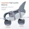 EMUST Dog Life Vests Dog Floats for Swimming Boat Pool Ripstop Pet Life Jacket with High Buoyancy and Lift Handle for Small and Medium Breeds MGrey