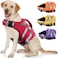 Kuoser Dog Life Jacket with Reflective Stripes Adjustable High Visibility Vest Ripstop Lifesaver Pet Preserver with High Flotation Swimsuit for Small Medium and Large Dogs