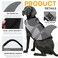 Queenmore Dog Life Jacket Ripstop Shark Dog Safety Vest Adjustable Preserver with High Buoyancy and Durable Rescue Handle for SmallMediumLarge Dogs Grey Shark XSmall