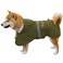 KOOGAL Green Waterproof Raincoat 2XL for Small Dogs Adjustable Windproof Reflective Strips