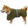 KOOGAL Green Waterproof Raincoat 2XL for Small Dogs Adjustable Windproof Reflective Strips
