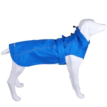 MAMORE Adjustable Waterproof Dog Raincoat for DogsLightweight Pet Rain Jacket Puppy Clothes with Reflective Strip for Small Medium Large Dogs Blue XLarge