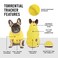 Canada Pooch Torrential Tracker Dog Rain Jacket Easy On Adjustable Full Body Coverage Waterproof Functional Pockets Reflective Trim Rain Coat for Dogs Great for Dogs