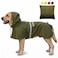 KOOGAL Pet Large Dog Raincoat Apparel Poncho Waterproof for Medium Large Sized for Dog Raincoat Clothes Jacket 6XL Green
