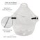 Kurgo Halifax Rain Shell Dog Raincoat Waterproof Rain Jacket for Dogs Pet Poncho Reflective Leash Opening Quick Release Buckles Stormy White Medium