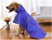 Mikayoo Large Dog Raincoat Adjustable Pet Waterproof Clothes Lightweight Rain Jacket Poncho Hoodies with Strip ReflectiveDark BlueXL