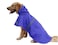 Mikayoo Large Dog Raincoat Adjustable Pet Waterproof Clothes Lightweight Rain Jacket Poncho Hoodies with Strip ReflectiveDark BlueXL