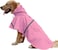 Mikayoo Large Dog Raincoat Adjustable Pet Waterproof Clothes Lightweight Rain Jacket Poncho Hoodies with Strip ReflectivePinkM