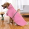 Mikayoo Large Dog Raincoat Adjustable Pet Waterproof Clothes Lightweight Rain Jacket Poncho Hoodies with Strip ReflectivePinkM