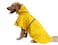 Mikayoo Large Dog Raincoat Adjustable Pet Waterproof Clothes Lightweight Rain Jacket Poncho Hoodies with Strip ReflectiveYellowM