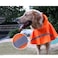 NACOCO Large Dog Raincoat Adjustable Pet Water Proof Clothes Lightweight Rain Jacket Poncho Hoodies with Strip Reflective XXL Orange
