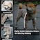 Olsa Dog Raincoat Dog Hooded Slicker Poncho 4 Legs Rain Jacket with Reflective Stripe Transparent Water Proof Resistant Rain Snow Clothes for Small Medium Large