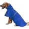 NACOCO Large Dog Raincoat Adjustable Pet Water Proof Clothes Lightweight Rain Jacket Poncho Hoodies with Strip Reflective XXL Blue