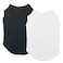 Chol&amp;Vivi CholVivi Dog Clothes 2pcs Soft Cotton TShirts for Small Medium Large Extra Large Dogs Black and White M 18 Chest