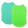 Chol&Vivi CholVivi Dog Clothes 2pcs Soft Cotton TShirts for Small Medium Large Extra Large Dogs Light Blue and Green M 18 Chest